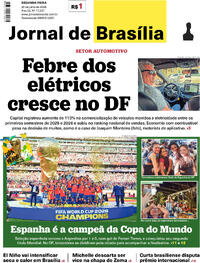 Capa Jornal de Brasília 20/07/2026