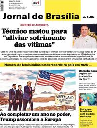 Capa do jornal Jornal de Brasília 21/01/2026