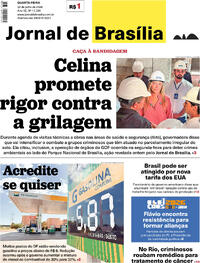 Capa Jornal de Brasília 22/07/2026