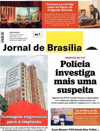 Capa do jornal Jornal de Brasília 23/01/2026