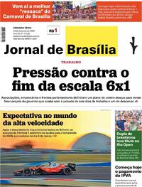Capa do jornal Jornal de Brasília 23/02/2026