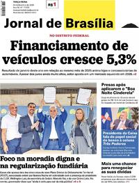 Capa do jornal Jornal de Brasília 24/02/2026