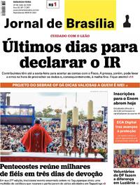 Capa Jornal de Brasília 25/05/2026