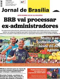 Capa Jornal de Brasília 25/08/2026