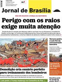 Capa do jornal Jornal de Brasília 27/01/2026