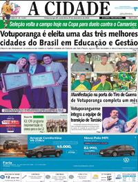 Capa do jornal Jornal A Cidade de Votuporanga 02/12/2022