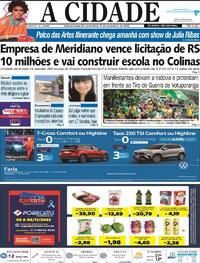 Capa do jornal Jornal A Cidade de Votuporanga 04/11/2022