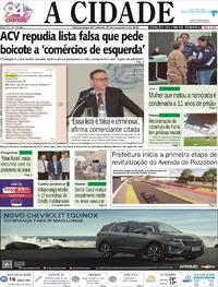 Capa do jornal Jornal A Cidade de Votuporanga 05/11/2022