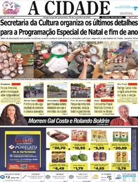 Capa do jornal Jornal A Cidade de Votuporanga 10/11/2022