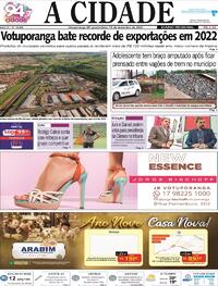 Capa do jornal Jornal A Cidade de Votuporanga 14/12/2022