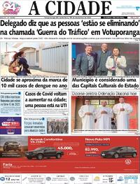 Capa do jornal Jornal A Cidade de Votuporanga 16/12/2022