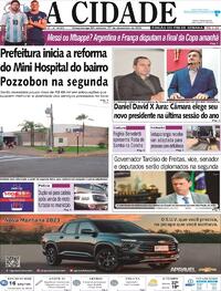 Capa do jornal Jornal A Cidade de Votuporanga 17/12/2022