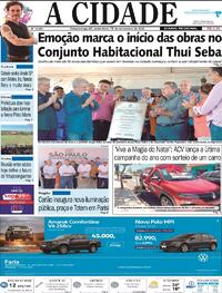 Capa do jornal Jornal A Cidade de Votuporanga 18/11/2022