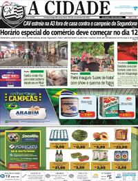 Capa do jornal Jornal A Cidade de Votuporanga 22/11/2022