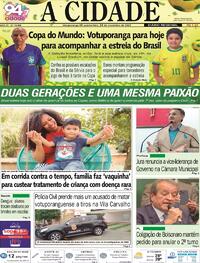 Capa do jornal Jornal A Cidade de Votuporanga 24/11/2022