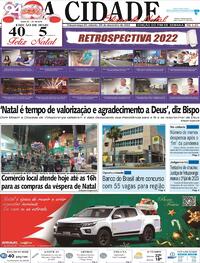 Capa do jornal Jornal A Cidade de Votuporanga 24/12/2022