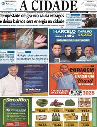 Capa do jornal Jornal A Cidade de Votuporanga 27/09/2022