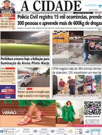 Capa do jornal Jornal A Cidade de Votuporanga 28/12/2022