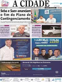 Capa do jornal Jornal A Cidade de Votuporanga 29/09/2022