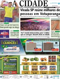 Capa do jornal Jornal A Cidade de Votuporanga 29/11/2022