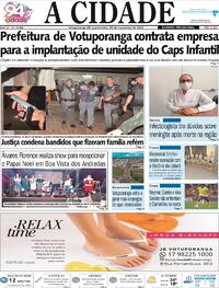 Capa do jornal Jornal A Cidade de Votuporanga 30/11/2022