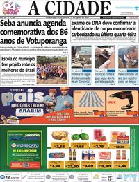 Capa do jornal Jornal A Cidade de Votuporanga 01/08/2023