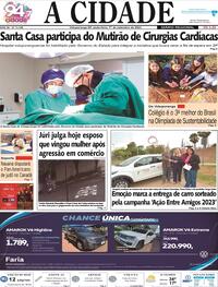 Capa do jornal Jornal A Cidade de Votuporanga 01/09/2023