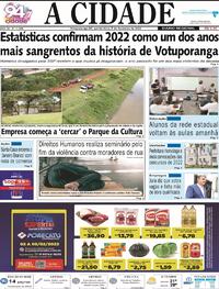 Capa do jornal Jornal A Cidade de Votuporanga 02/02/2023