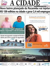 Capa do jornal Jornal A Cidade de Votuporanga 02/12/2023
