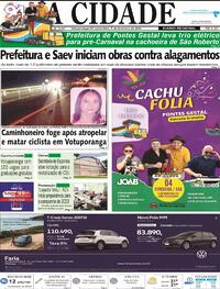Capa Jornal A Cidade de Votuporanga 03/02/2023