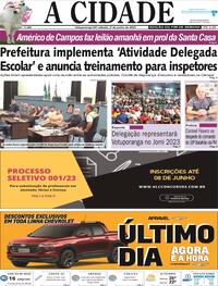 Capa do jornal Jornal A Cidade de Votuporanga 03/06/2023