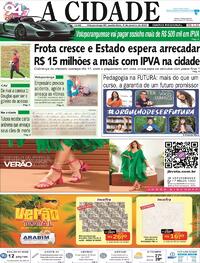 Capa do jornal Jornal A Cidade de Votuporanga 04/01/2023