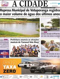 Capa do jornal Jornal A Cidade de Votuporanga 04/02/2023