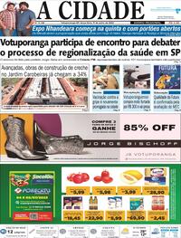 Capa do jornal Jornal A Cidade de Votuporanga 04/07/2023