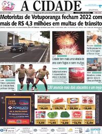 Capa do jornal Jornal A Cidade de Votuporanga 05/01/2023