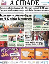 Capa do jornal Jornal A Cidade de Votuporanga 05/07/2023