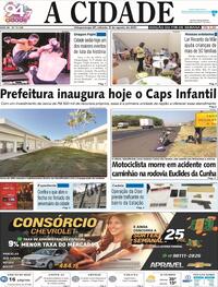 Capa do jornal Jornal A Cidade de Votuporanga 05/08/2023