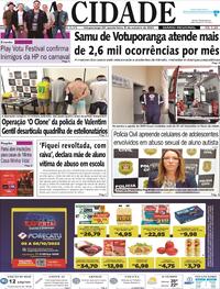 Capa do jornal Jornal A Cidade de Votuporanga 05/10/2023