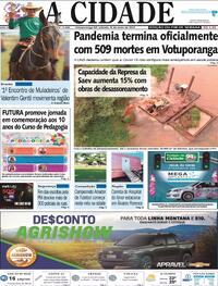 Capa do jornal Jornal A Cidade de Votuporanga 06/05/2023