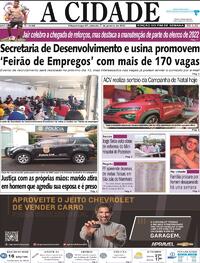 Capa do jornal Jornal A Cidade de Votuporanga 07/01/2023