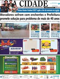 Capa do jornal Jornal A Cidade de Votuporanga 07/02/2023