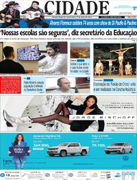 Capa do jornal Jornal A Cidade de Votuporanga 07/04/2023