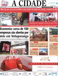 Capa do jornal Jornal A Cidade de Votuporanga 07/06/2023