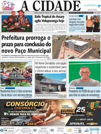 Capa do jornal Jornal A Cidade de Votuporanga 07/10/2023