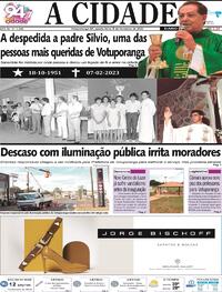 Capa do jornal Jornal A Cidade de Votuporanga 08/02/2023