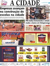Capa do jornal Jornal A Cidade de Votuporanga 09/03/2023