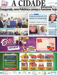 Capa do jornal Jornal A Cidade de Votuporanga 09/05/2023