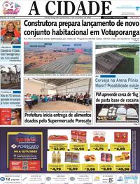 Capa do jornal Jornal A Cidade de Votuporanga 09/11/2023