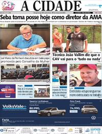 Capa do jornal Jornal A Cidade de Votuporanga 10/03/2023