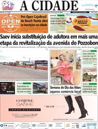Capa do jornal Jornal A Cidade de Votuporanga 10/05/2023